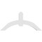 Ekena Millwork Archdale Architectural Grade PVC Gable Bracket, 60"W x 27 1/2"H x 4"D x 6"F, 11/12 Pitch GBP060X28X0406ARC00 - alternate 2